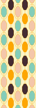 Retro bookmark with geometrical pattern photo