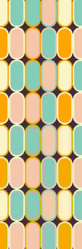 Retro bookmark with geometrical pattern photo