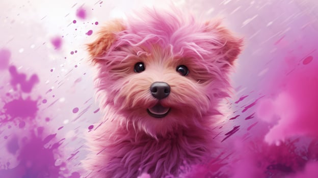 AI generated cute pooh animal, photo