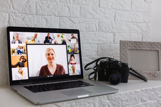 Group Friends Video Chat Connection Concept photo