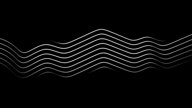 AI generated Abstract minimalistic background with wavy lines photo
