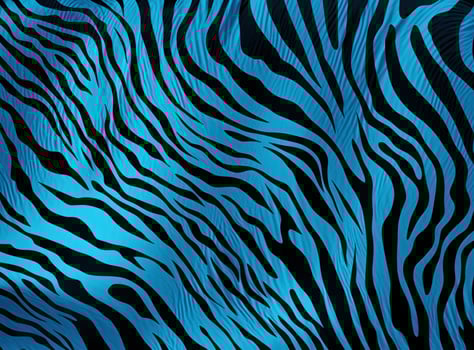 AI generated zebra print fabric on blue, photo