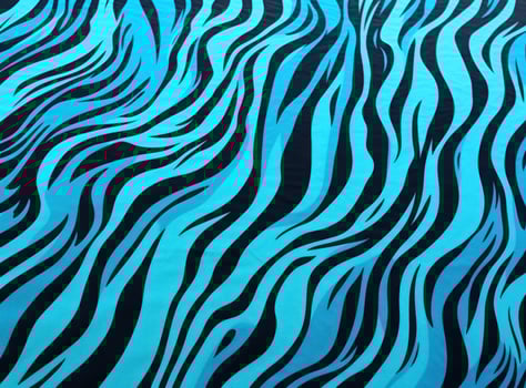 AI generated zebra print fabric on blue, photo