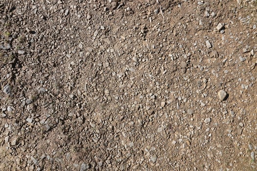 Background of shattered stony stones surface in mountain area. Texture with natural light photo