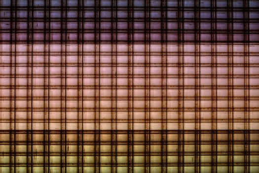 Old Aluminum sliding doors. photo