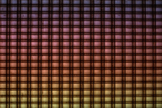 Old Aluminum sliding doors. photo