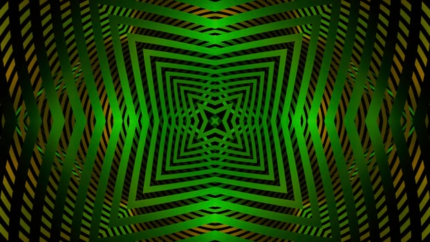 Square pattern with pulsating waves of lines. Design. Pulsating hypnotic pattern with moving square lines. Changing hypnotic pattern of square lines photo