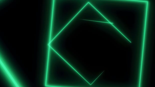 Abstract background with neon triangles. Seamless loop. Neon Grid Square Loop Background. Abstract Triangle. Neon geometric shapes and lines photo