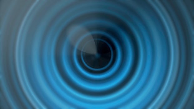 Motion of abstract blue glowing circles. Seamless loops. photo