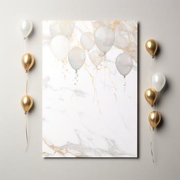 AI generated A trendy marble background with a customizable message photo
