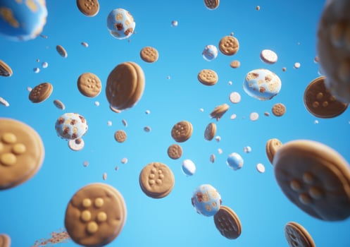 AI generated christmas cookie collection photo