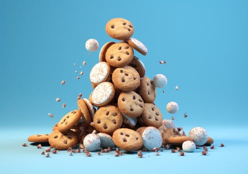 AI generated christmas cookie collection photo