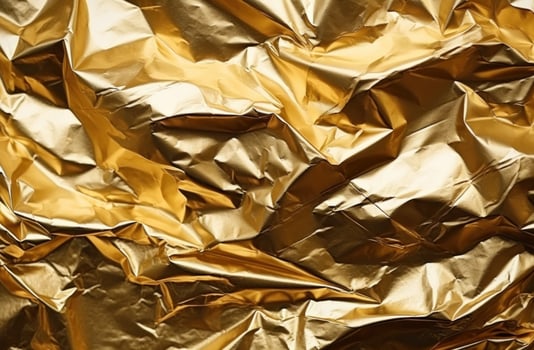 AI generated Gold foil background photo