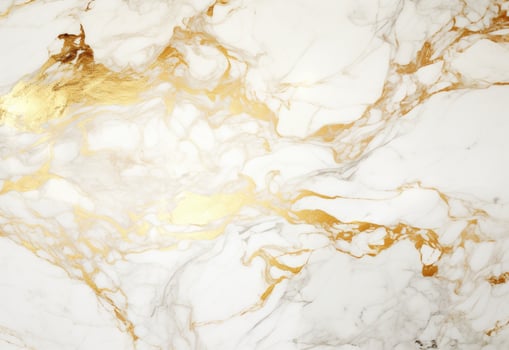 AI generated a white marble texture with gold foil, photo