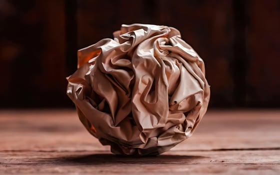 AI generated Paper Ball ai generated photo