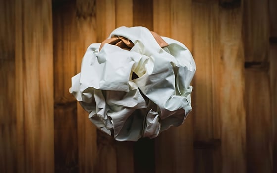 AI generated Paper Ball ai generated photo