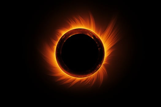 AI generated Captivating solar eclipse a breathtaking celestial phenomenon with the moon blocking the suns rays photo