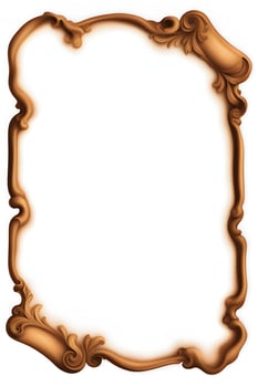 AI generated Old Border Frame Illustration Copy Space Area photo