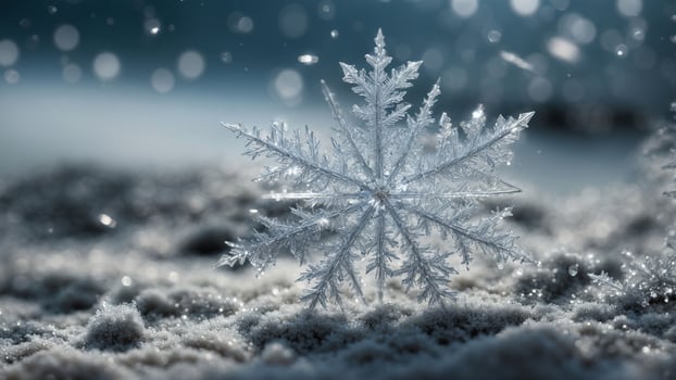 AI generated Depict the subtle variations in color and texture of snow in different lighting conditions, from the crisp glow of morning to the serene blue of twilight. photo