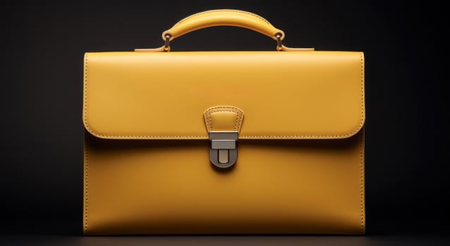 AI generated the claude legrand small briefcase on a dark background, photo