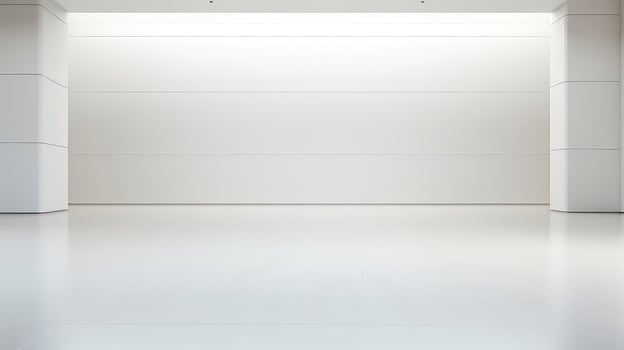 AI generated blank room empty background photo