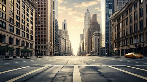 AI generated space perspective empty background photo