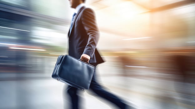 AI generated growth blur concept business photo