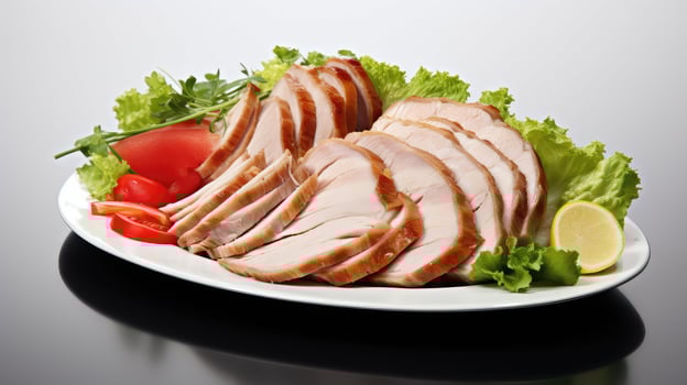 AI generated delicious meat turkey food photo