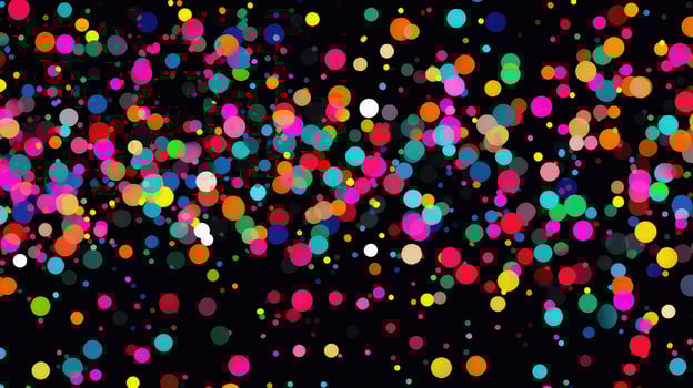 AI generated design geometric dots background photo