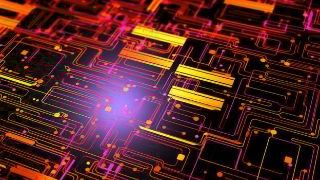 AI generated digital design electronic background photo