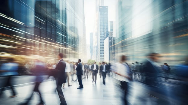 AI generated innovation blur concept business photo