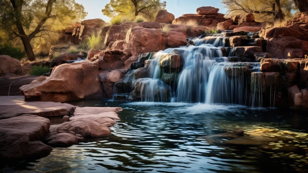 AI generated rocks mesa hills landscape photo