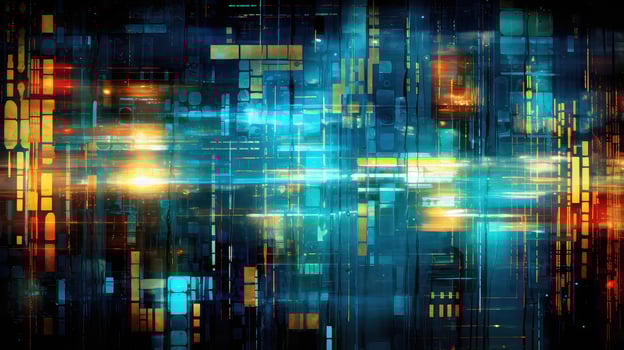 AI generated solder board electronic background photo