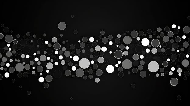 AI generated corporate business dots background photo