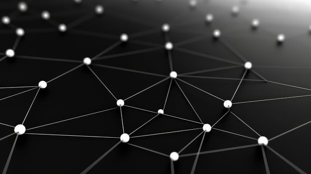 AI generated digital network electronic background photo