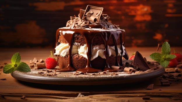 AI generated cheesecake background dessert food photo
