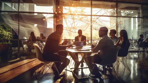 AI generated entrepreneurship concept business background photo