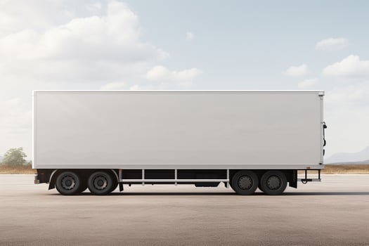 AI generated Cargo truck container generative by ai photo