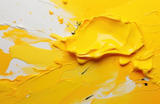 AI generated yellow paint background photo