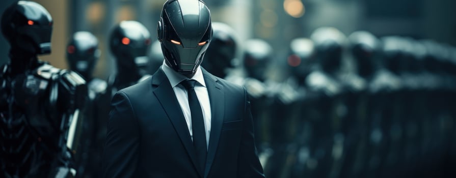 AI generated robots can help manage hiring. photo
