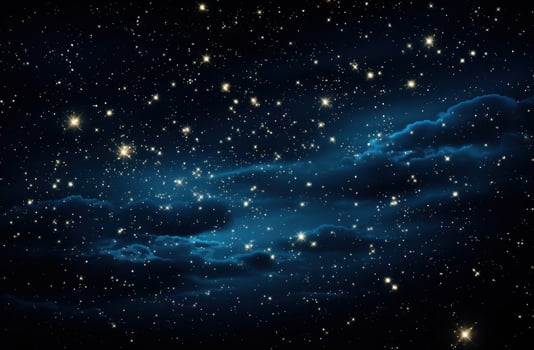 AI generated stars over the night sky photo