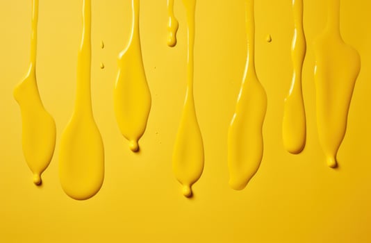 AI generated yellow paper with tears on white background, photo