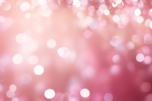 AI generated Abstract blurred pink bokeh lights background. photo
