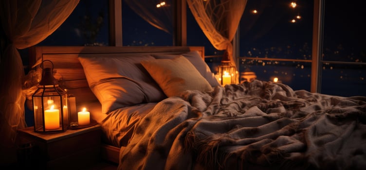 AI generated a romantic night can be ruined if a bed is not properly prepared photo