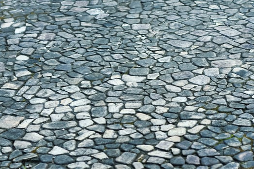 paving stone floor as seamless pattern photo