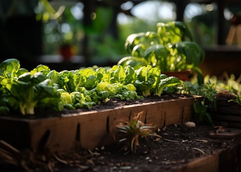 AI generated Diverse Vegetable Garden photo