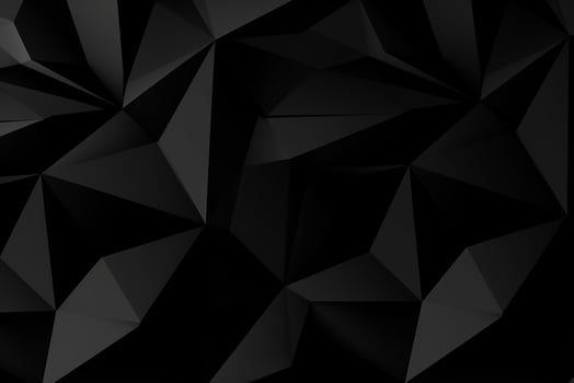AI generated Black abstract geometric background from polygons photo