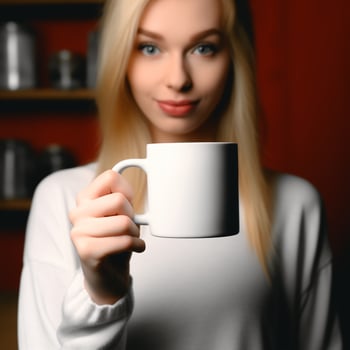 AI generated Collection of Mug Mockups Ready for Displaying POD Poster Illustrations photo