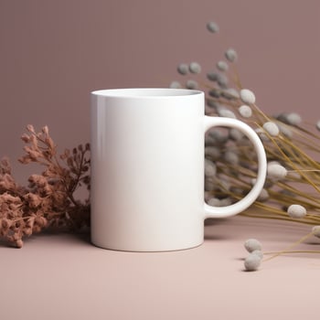 AI generated Collection of Mug Mockups Ready for Displaying POD Poster Illustrations photo