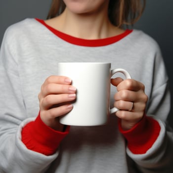 AI generated Collection of Mug Mockups Ready for Displaying POD Poster Illustrations photo